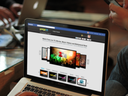 Yamgo TV Facebook App in use on a laptop